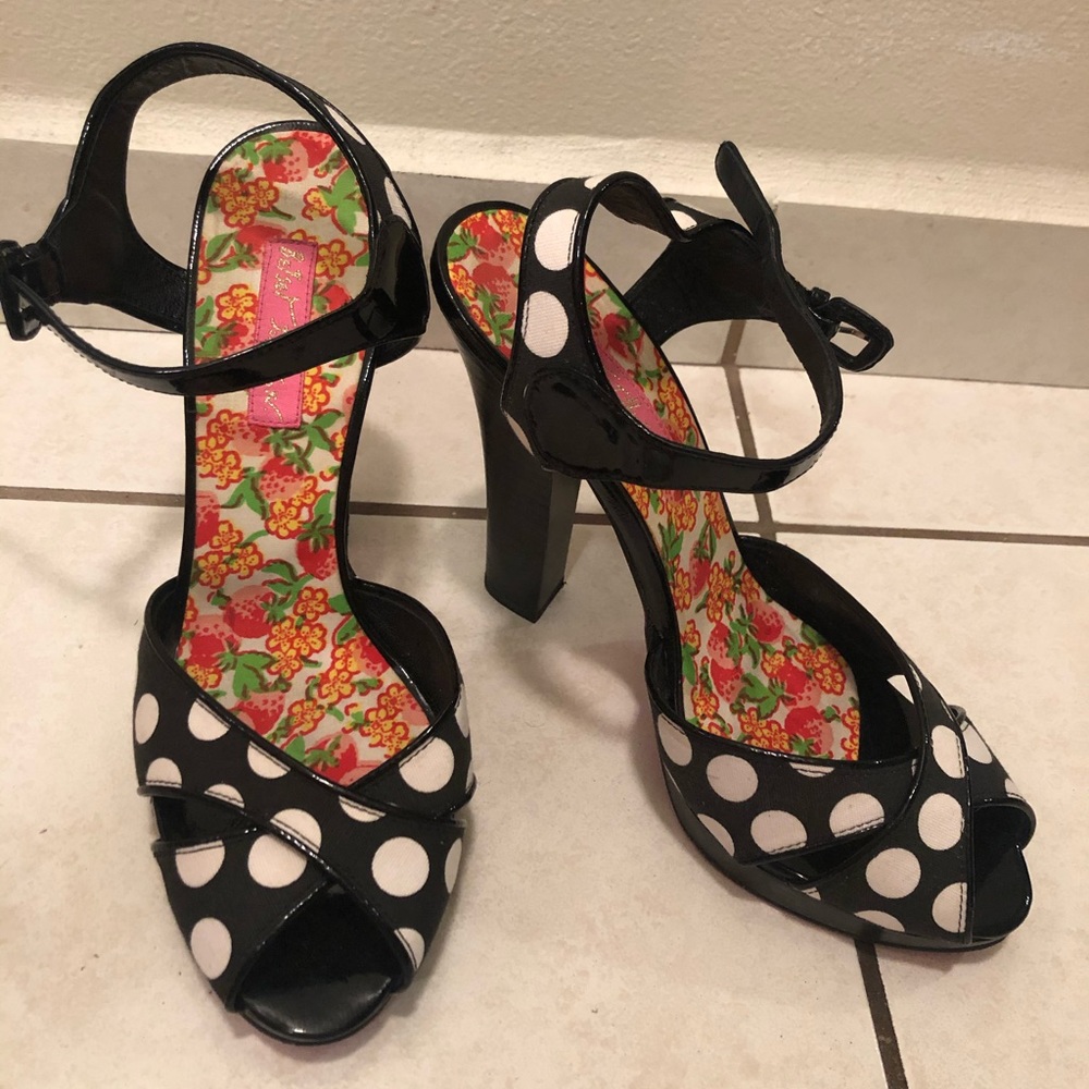 Betsey Johnson Polka Dot Heels